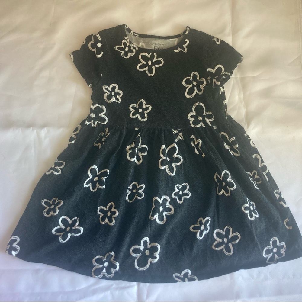 4T Girl’s fun Black and White Play Dress